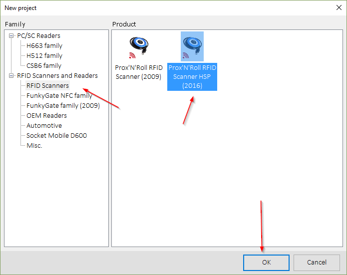 Select a Prox'n'roll RFID Scanner HSP (2016)