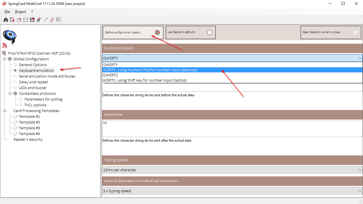 Keyboard emulation